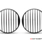 Classic Vent Design 7" Black + Contrast Cut CNC Aluminum Headlight Guard Covers - Pair