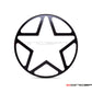 7"Big Star Grill Design Black CNC Aluminum Headlight Guard Cover