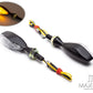 Matte Black Mini Gator Alloy LED Turn Signals / Indicators - Emarked