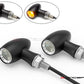 MAX LADZ Black + Natural CNC Machined Alum Mini LED Indicators / Turn Signals + Running Lights