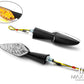 Black Benelli Style LED Turn Signals / Indicators - Emarked