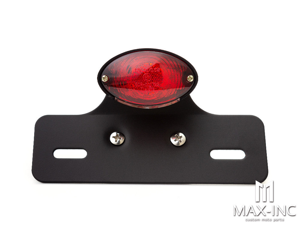 Universal Cat Eye Black LED Stop / Tail Light - Red Lens