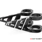 Max Stomp CNC T6061 Headlight Brackets - 2-Piece Contrast Cut Clamps 32-59mm for Streetfighters & Naked Bikes