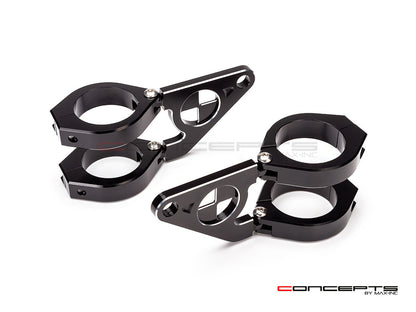 MAX Beemer Shorty High Quality CNC Machined Headlight Brackets  - Fits Fork Sizes 32 - 59mm