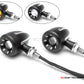 Cyclops Black + Contrast Cut CNC Machined Alum Classic Integrated LED Turn Signals + Daytime Running Lights