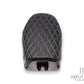 Black Diamond Stitch Universal Scrambler Motorcycle Seat
