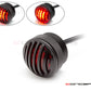 1.65" Matte Black Mini Flush Mount CNC Billet Alum Prison Grill LED Stop / Tail Light