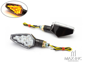 Black Full Size LED Turn Signals / Indicators - Emarked