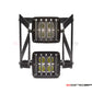 Dual Stacked LED Motorcycle Headlight - With/Without Grill - Universal Fit 32mm-59mm Fork Clamps