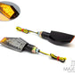 Black Orange Tip LED Turn Signals / Indicators - Emarked