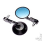 Trento Black CNC Aluminum Bar End Mirrors - 7/8" (22mm) Universal Fit - E-Marked