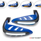 Blue Universal LED Handguards with Integrated Daytime Running Lights + Turn Signals - Cool White / Amber