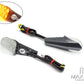 Carbon Pattern License Plate Mount Mini LED Turn Signals / Indicators - Emarked
