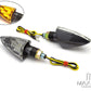 Carbon Universal LED Spear Head Turn Signals / Indicators - Emarked