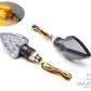 Carbon Pattern Mini Arrow Head LED Turn Signals / Indicators - Emarked