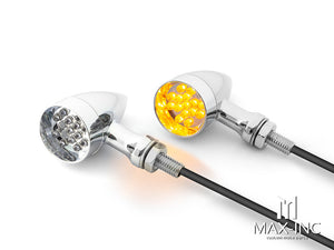 Chrome Alloy Classic LED Turn Signals / Indicators