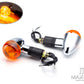 Chrome Universal Classic Bullet Turn Signals / Indicators - Emarked