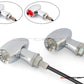 MAX LADZ Chrome CNC Machined Alum Mini Rear LED Indicators / Turn Signals + Running Lights - Red