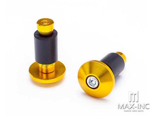 Gold Anodized CNC Machined Aluminum Bar Ends - 7/8"(22mm)