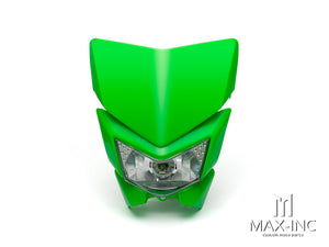 Green Beasty Universal Supermoto Headlight Mask - 12V 35W