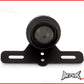 Matte Black Studded Retro Style LED Stop / Tail Light - Smoked Lens