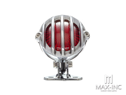 Polished Cage Grill Alloy Fender Mount LED Stop / Tail Light