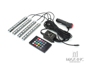 12v Music Activated Strobe Interior RGB LED Lighting Kit