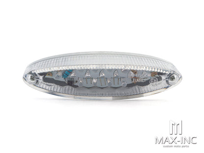 Universal Oval LED Stop / Tail Light - Clear Lens