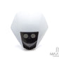 White Universal Stealth Supermoto LED Headlight Mask - 20W Fork Mount