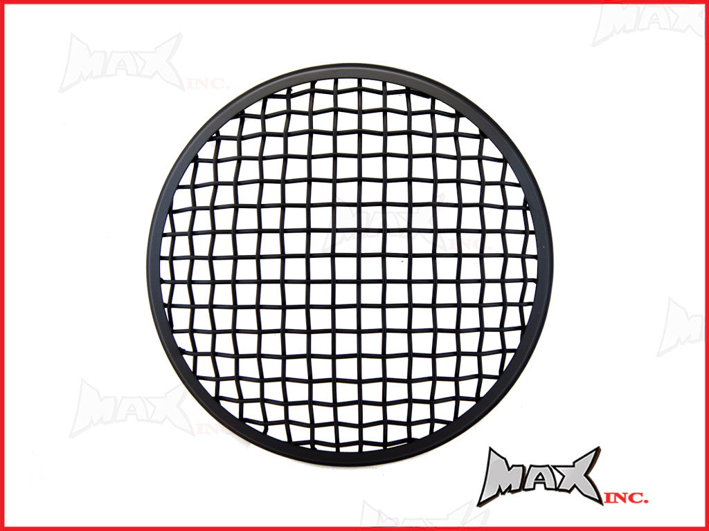 7 Inch Matte Black Mesh Grill Metal Headlight Cover for Harley & 7in Bikes