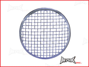 7" Chrome Mesh Headlight Cover - Fits H6024/H6014/H6015, Harley & Universal 7" Headlights, Easy Install