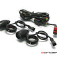 Matte black 10W Cree LED motorcycle auxiliary lights