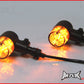 Matte Black Aluminium Classic Barrel LED Turn Signals / Indicators - Smoked Lense