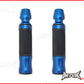 BLUE CNC Machined Aluminium / Rubber Grips With Bar Ends - 7/8