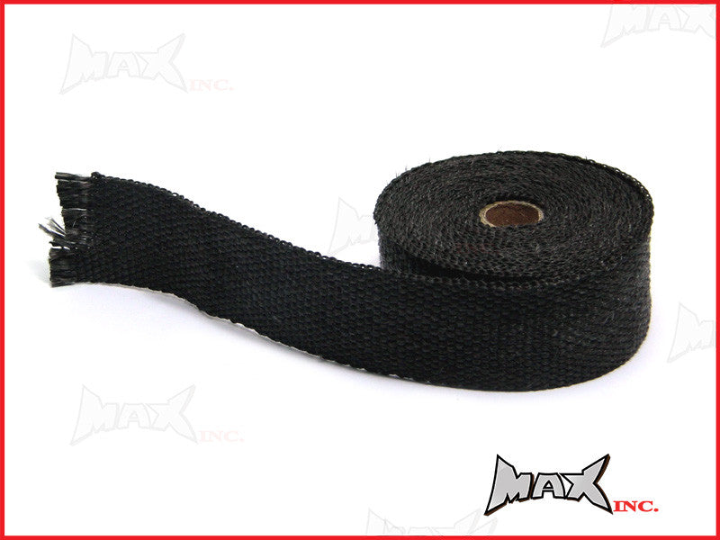 Black Fiberglass Exhaust Heat Wrap - 5 Metre Roll