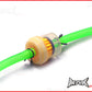 Green 4mm Silicone Fuel Line Hose & Magnetic Filter - Length 15" (40cm)