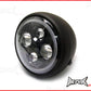 7.7 INCH High Quality Quad Projector LED Matte Black Metal Headlight