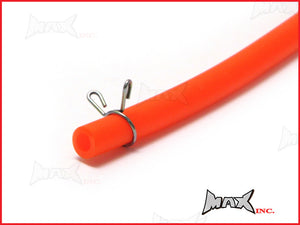 Orange 4mm Silicone Fuel Line Hose - Length 40" (100cm)