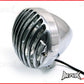 6.5" Polished Prison Bar Headlight - Cast Aluminum 55W Halogen, Universal Bottom Mount