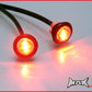 RED 12v Round Flush Mount LED Mini Marker Lights