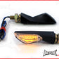Black Tiny LED Turn Signals / Indicators - Universal Fitment