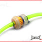 Yellow 4mm Silicone Fuel Line Hose & Magnetic Filter - Length 15" (40cm)