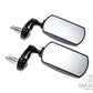 Black Alloy Universal F1 Adjustable Bar End Mirrors - Fits 7/8"(22mm) Bars & Renthal Bars