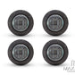 2" Flush Mount Smoked Lens LED Running / Turn / Tail / Stop Lights - Set Of 4