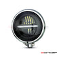 5.75" Chrome Bates Style Metal Classic / Modern LED Headlight