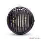 7.7" Matte Black Multi Projector LED Headlight + Vent Grill Cover