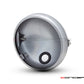 7.7" Raw Unpainted Metal Shorty Headlight Housing + Bezel Combo | Universal Fit