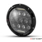 7" Black Multi Projector LED Headlight + DRL Insert - 75w