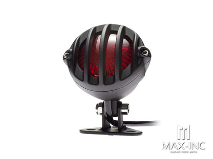Matte Black Cage Grill Alloy Fender Mount LED Stop / Tail Light
