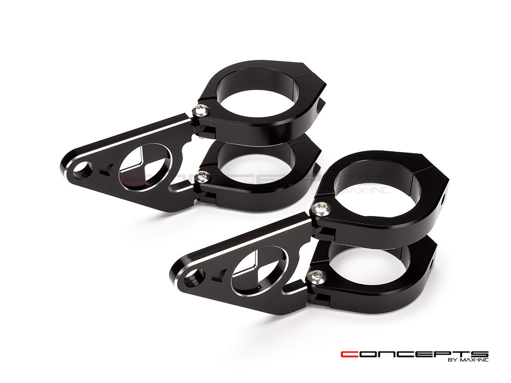 MAX Beemer Shorty High Quality CNC Machined Headlight Brackets  - Fits Fork Sizes 32 - 59mm